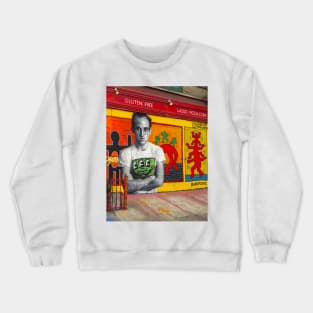 Street Art Graffiti Nolita Bike Little Italy New York City Crewneck Sweatshirt